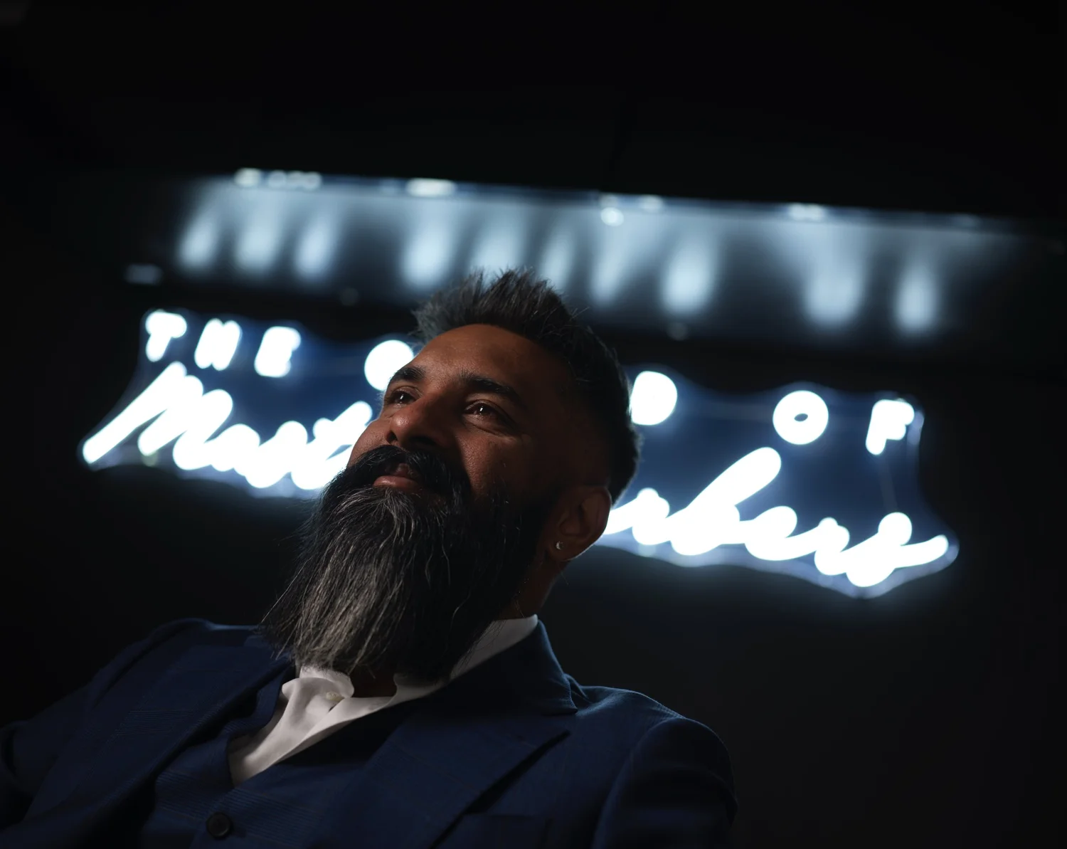A master barber inside The Guild